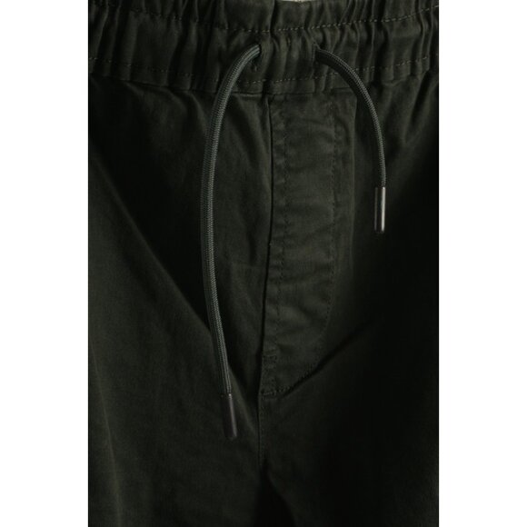 Zara dnwr. Men's 31 Charcoal Gray Twill Cotton Stretch Drawstring Cargo Pants - Picture 6 of 10